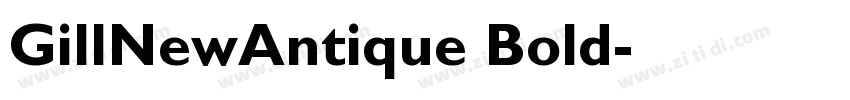 GillNewAntique Bold字体转换